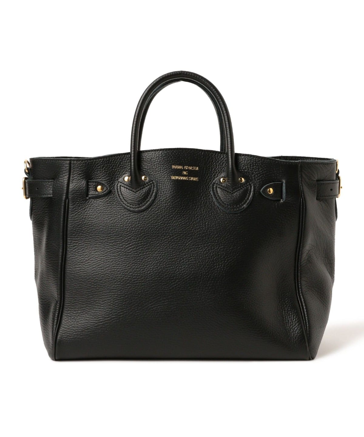 YOUNG & OLSEN ヤングアンドオルセン / エンボス ベルテッド トートバッグ S バッグ WOMEN BLACK ONE SIZE YOUNG & OLSEN ヤングアンドオルセン / エンボス ベルテッド トートバッグ S バッグ WOMEN BLACK ONE SIZE