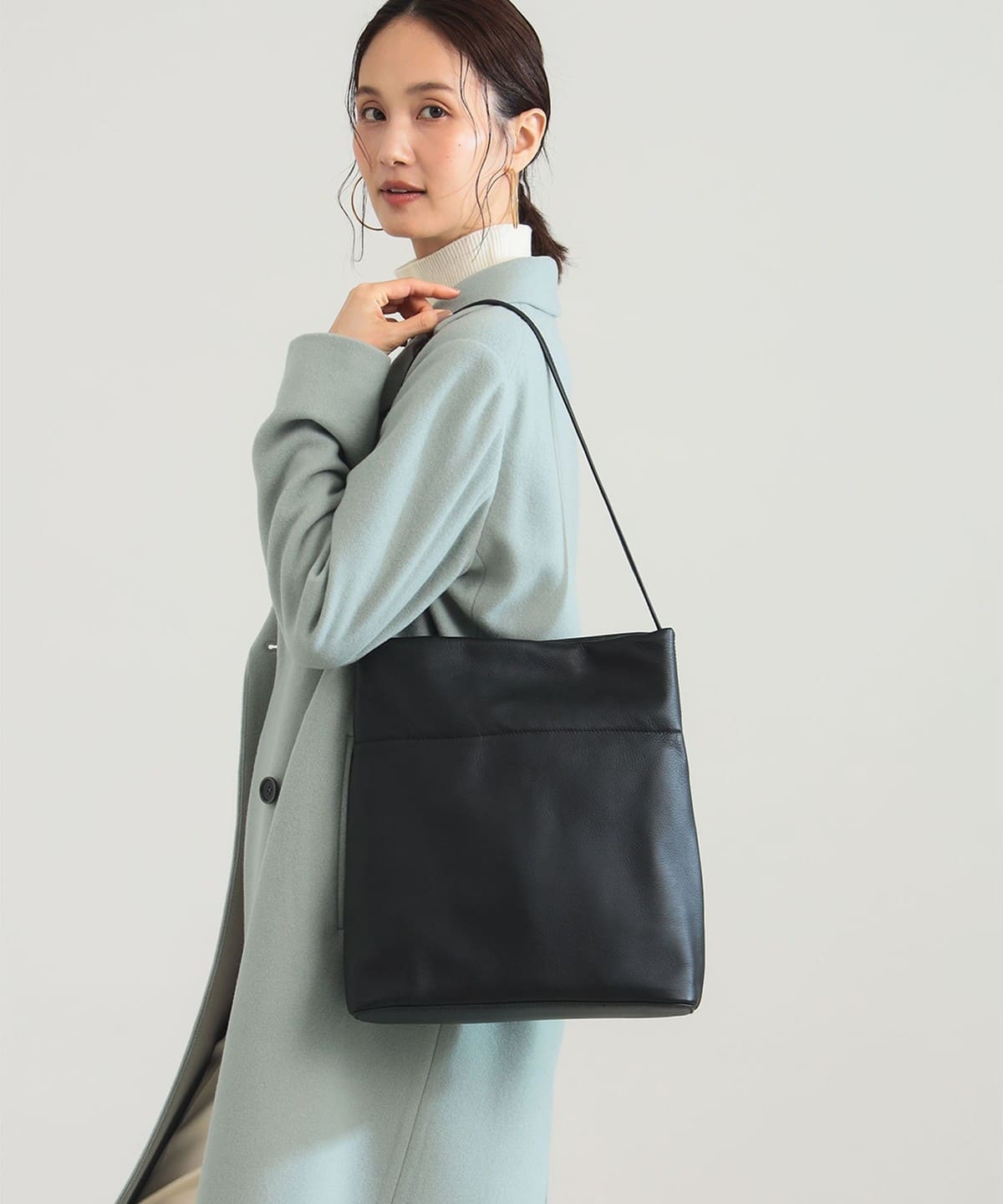 Demi-Luxe BEAMS（デミルクス ビームス）ソフトレザー モダン トート