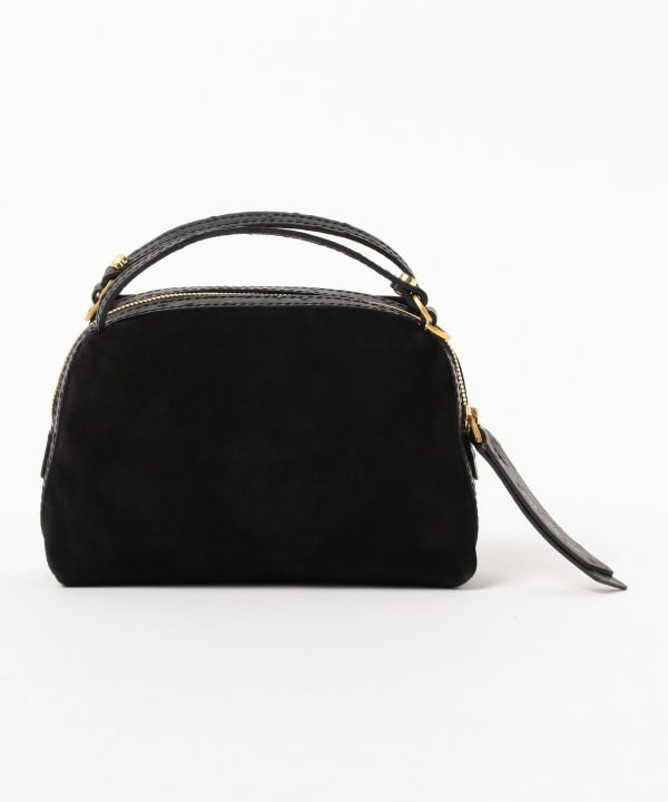GIANNI CHIARINI / スエード ALIFA レザー ショルダーバッグ S