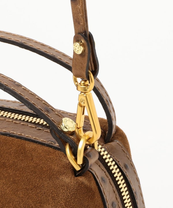 GIANNI CHIARINI / スエード ALIFA レザー ショルダーバッグ S