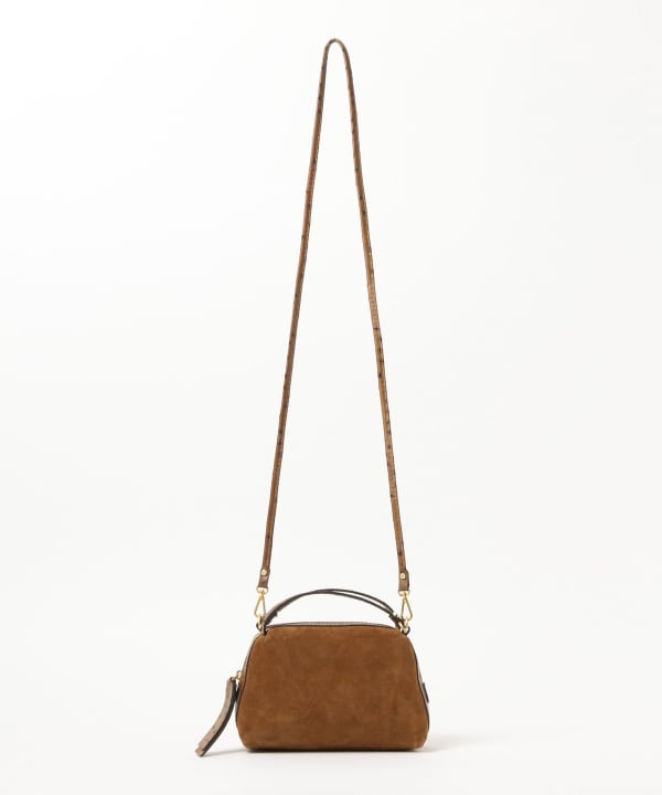 GIANNI CHIARINI / スエード ALIFA レザー ショルダーバッグ S