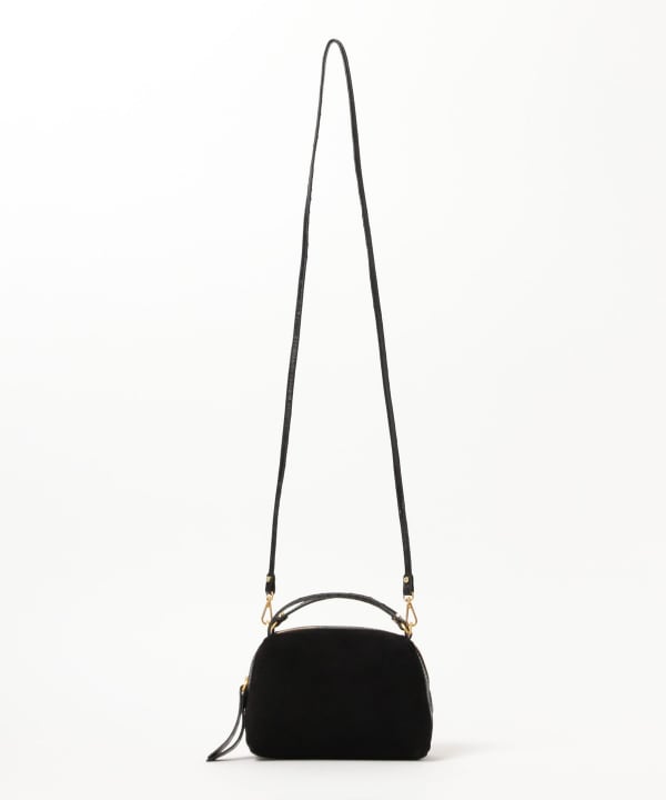 GIANNI CHIARINI / スエード ALIFA レザー ショルダーバッグ S