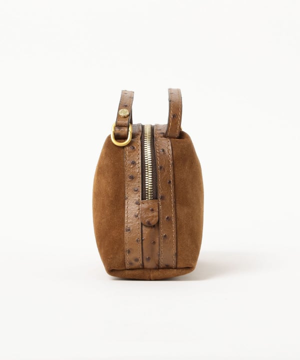 GIANNI CHIARINI / スエード ALIFA レザー ショルダーバッグ S