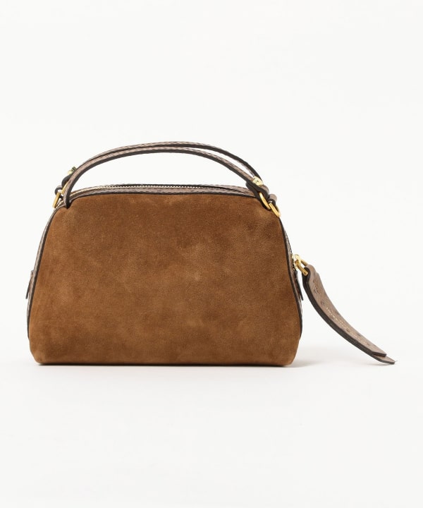 GIANNI CHIARINI / スエード ALIFA レザー ショルダーバッグ S