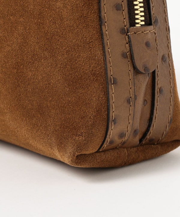 GIANNI CHIARINI / スエード ALIFA レザー ショルダーバッグ S
