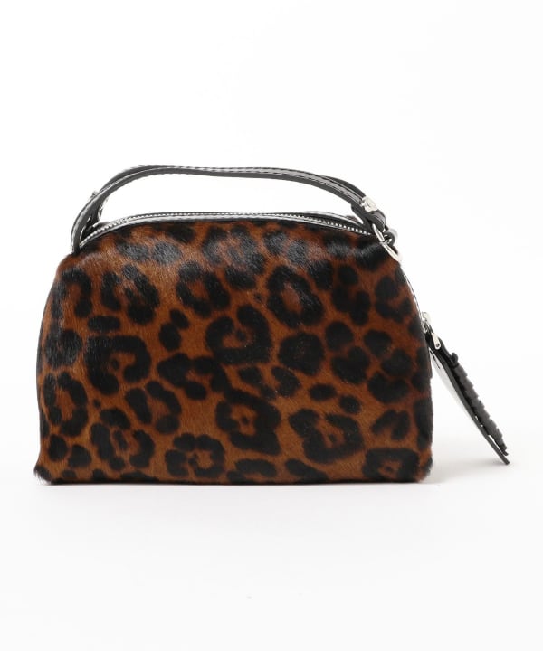 GIANNI CHIARINI / レオパード ALIFA ヘアカーフ ショルダーバッグS
