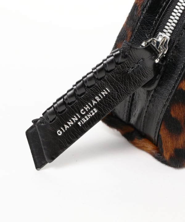 GIANNI CHIARINI / レオパード ALIFA ヘアカーフ ショルダーバッグS