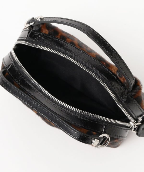 GIANNI CHIARINI / レオパード ALIFA ヘアカーフ ショルダーバッグS