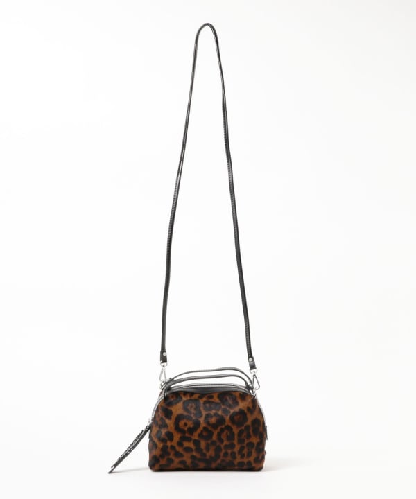 GIANNI CHIARINI / レオパード ALIFA ヘアカーフ ショルダーバッグS
