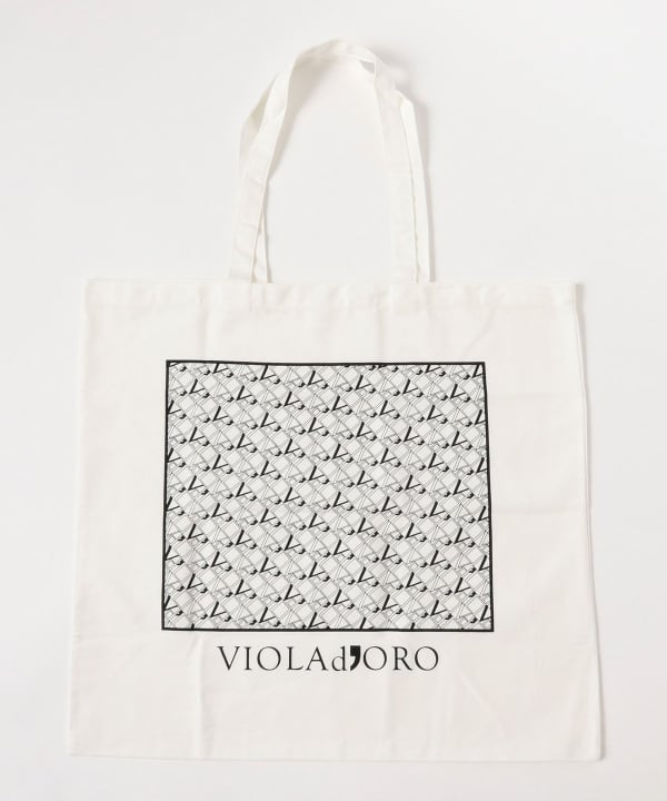 【WEB限定】【別注】VIOLAd’ORO / TRERO シュリンク シルバークロア トートバッグ ※付属品のデザイン・カラー等は変更となる場合がございます。