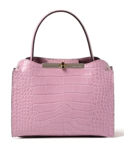 GIANNI CHIARINI / ラインバー 型押しミニショルダーバッグ