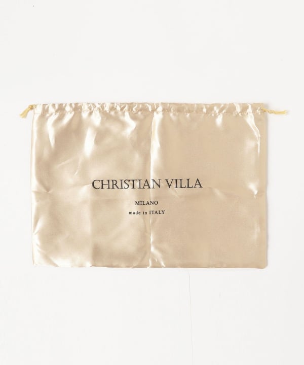CHRISTIAN VILLA / スエード ボストン ショルダーバッグ