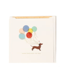 SMYTHSON / Birthday Dog With Balloon カード