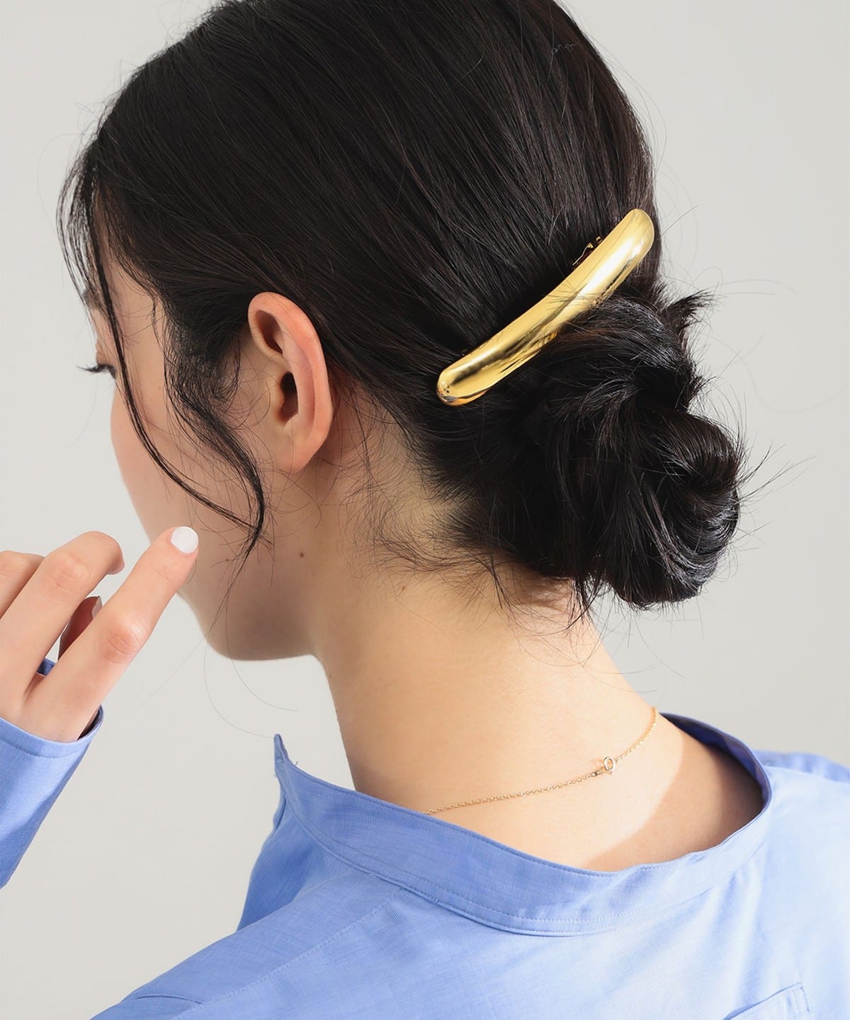 no.1054✧︎キラリ立体オーナメントデザインヘアゴム⟡GOLD