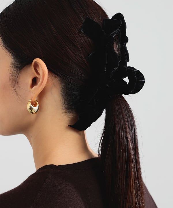 TRESSE / ベルベット リボン ヘアクリップ