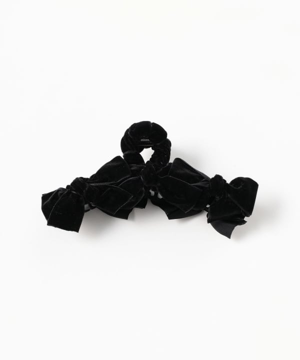 TRESSE / ベルベット リボン ヘアクリップ
