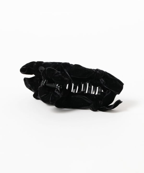 TRESSE / ベルベット リボン ヘアクリップ