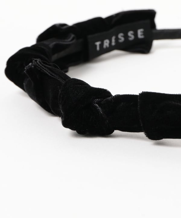TRESSE / リボン ベルベット カチューシャ