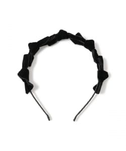 TRESSE / リボン ベルベット カチューシャ