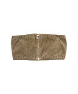 AURALEE / ORGANIC COTTON VELOUR BANDEAU