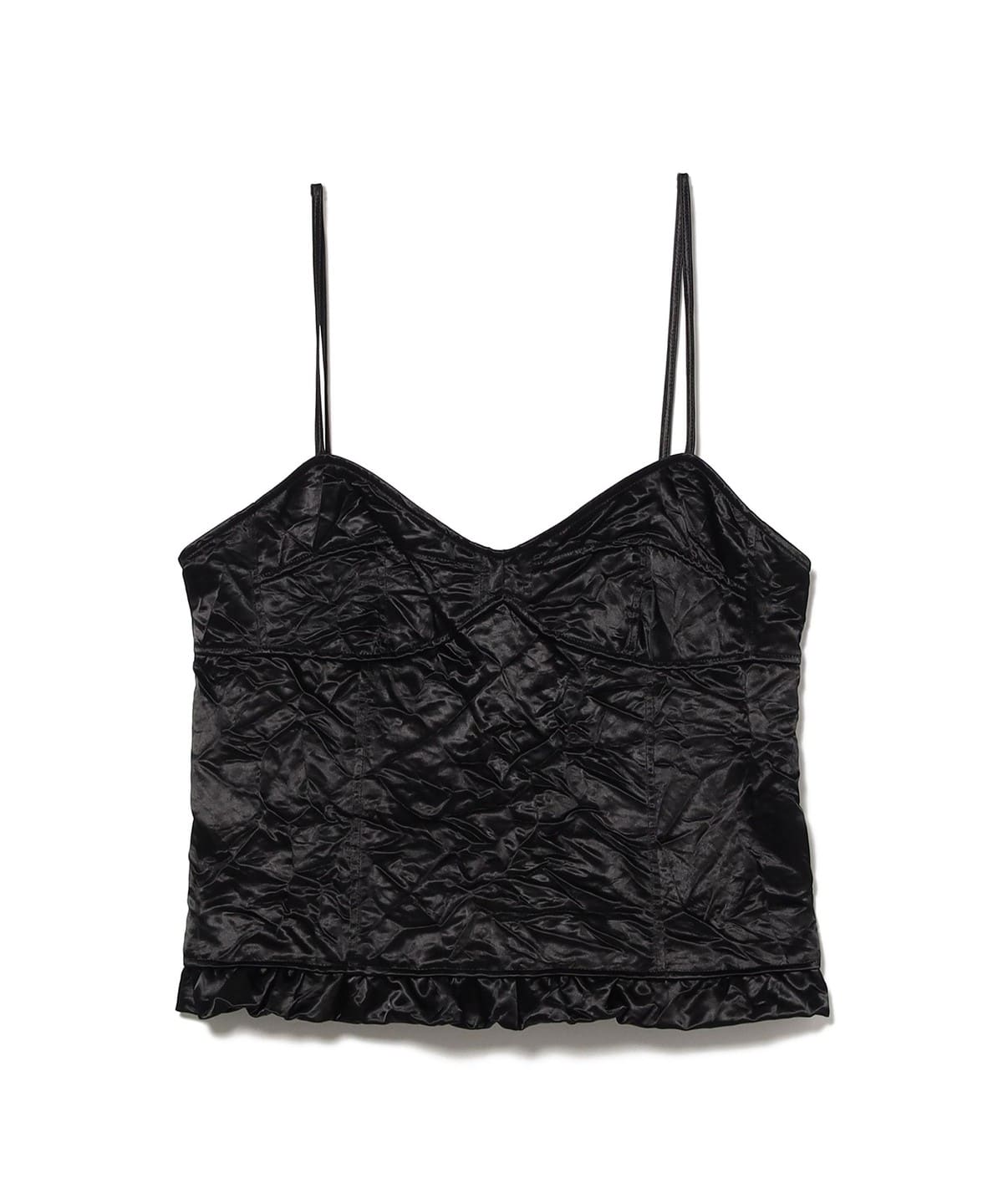 Meryll Rogge メリル ロッゲ / フリル キャミソール Tシャツ・カットソー WOMEN BLACK 36 Meryll Rogge メリル ロッゲ / フリル キャミソール Tシャツ・カットソー WOMEN BLACK 36