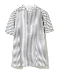 P. Le Moult / シアサッカー バンドカラーシャツ