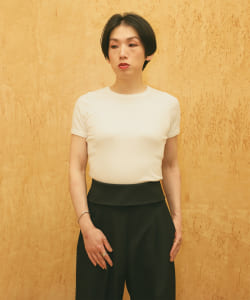 FLORE FLORE / コットン ハーフスリーブ Tシャツ