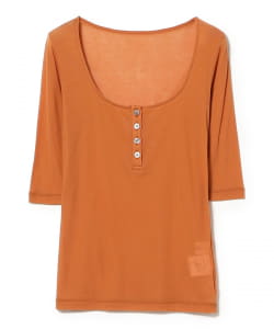 Ernie Palo / シアー ヘンリーネック Tシャツ