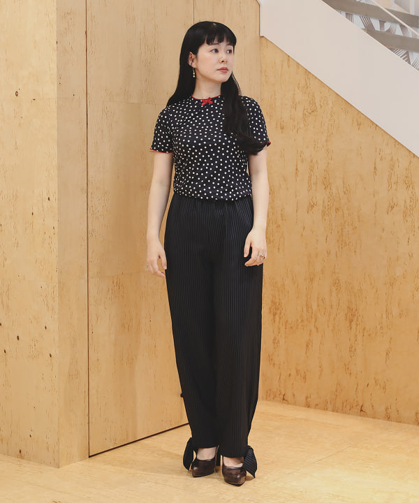 CARO EDITIONS/圓點裝飾針織衫