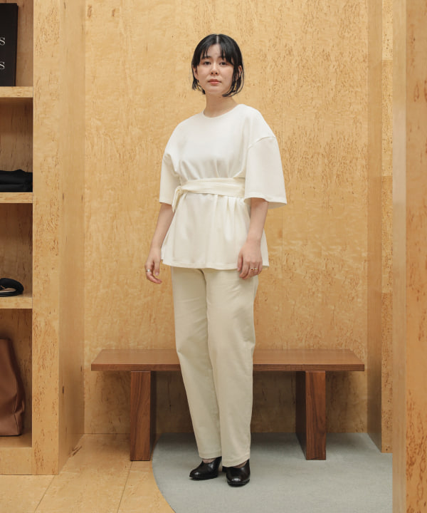 AKIRANAKA / Tuuli ウエスト ベルト Tシャツ BEAMS STAFF : H161 Size : 1