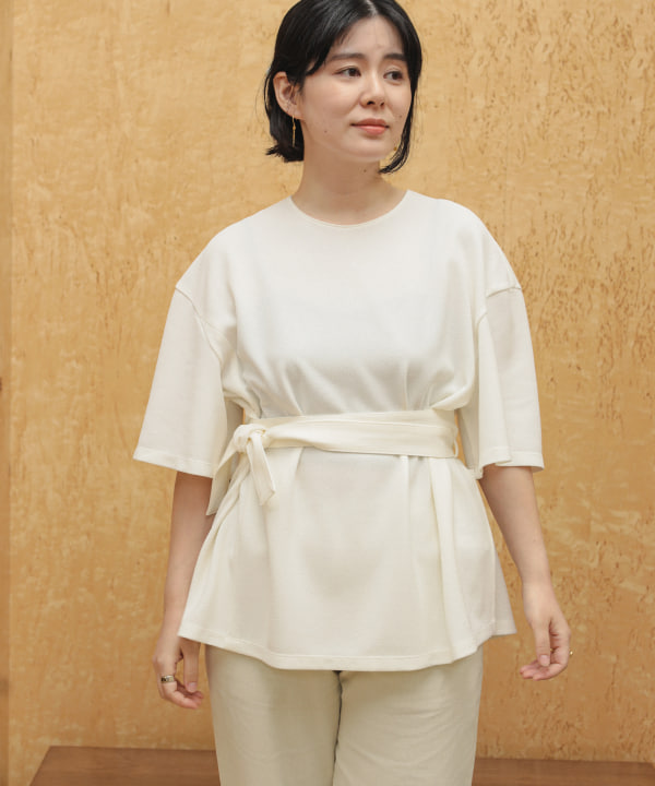 AKIRANAKA / Tuuli ウエスト ベルト Tシャツ BEAMS STAFF : H161 Size : 1