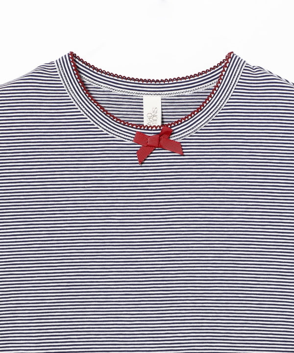 CARO EDITIONS / ボーダー リボン Tシャツ