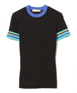 WALES BONNER / マルチボーダー クルーネック ニット