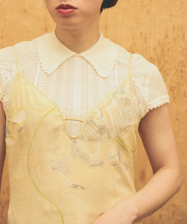 最新モデル Mame Kurogouchi レース Top Cuffs Embroidered