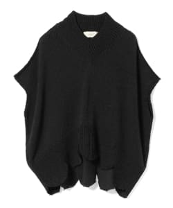 ＜WOMEN＞MAISON FLANEUR / ローエッジ Vネック ハーフスリーブニット