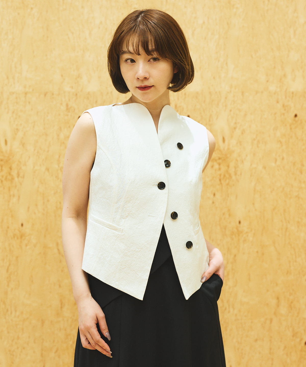 【AKIRANAKA】　ジャケット　トップス　ベスト International Gallery BEAMS（インターナショナルギャラリー ビームス