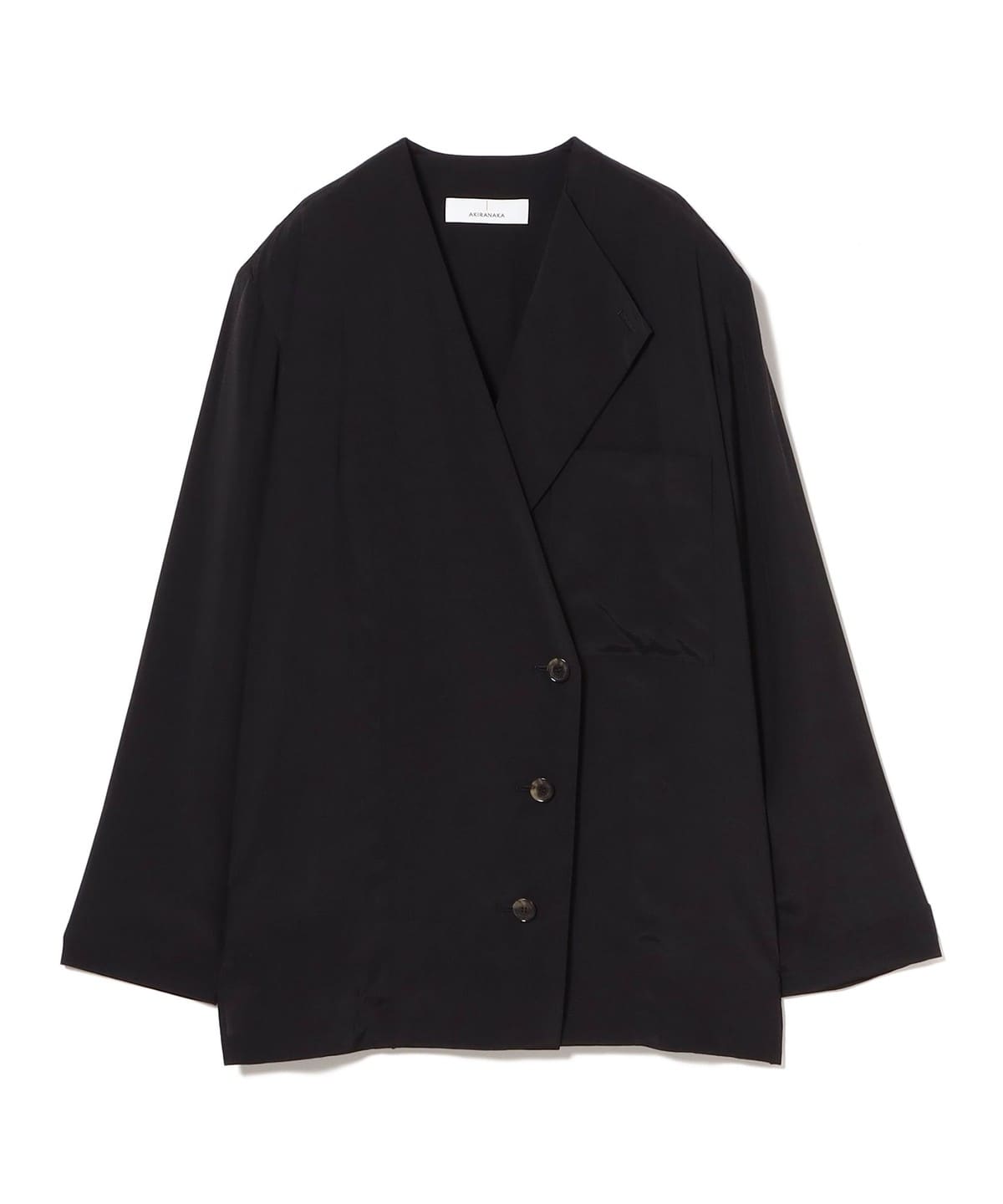 AKIRANAKA アキラ ナカ / Domitila アシンメトリーカラー シャツ シャツ・ブラウス WOMEN BLACK 1 AKIRANAKA アキラ ナカ / Domitila アシンメトリーカラー シャツ シャツ・ブラウス WOMEN BLACK 1