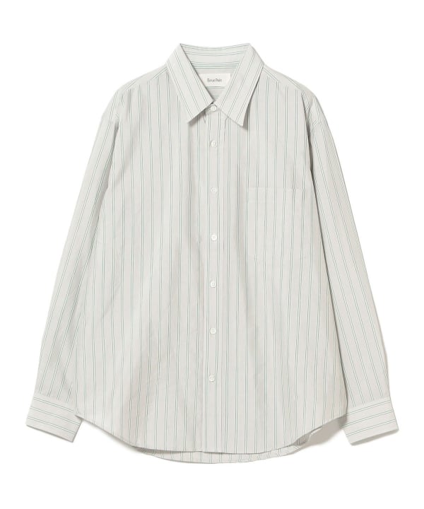 Ernie Palo コットンシルクストライプシャツ COTTON SILK STRIPE SHIRT - WUNDER