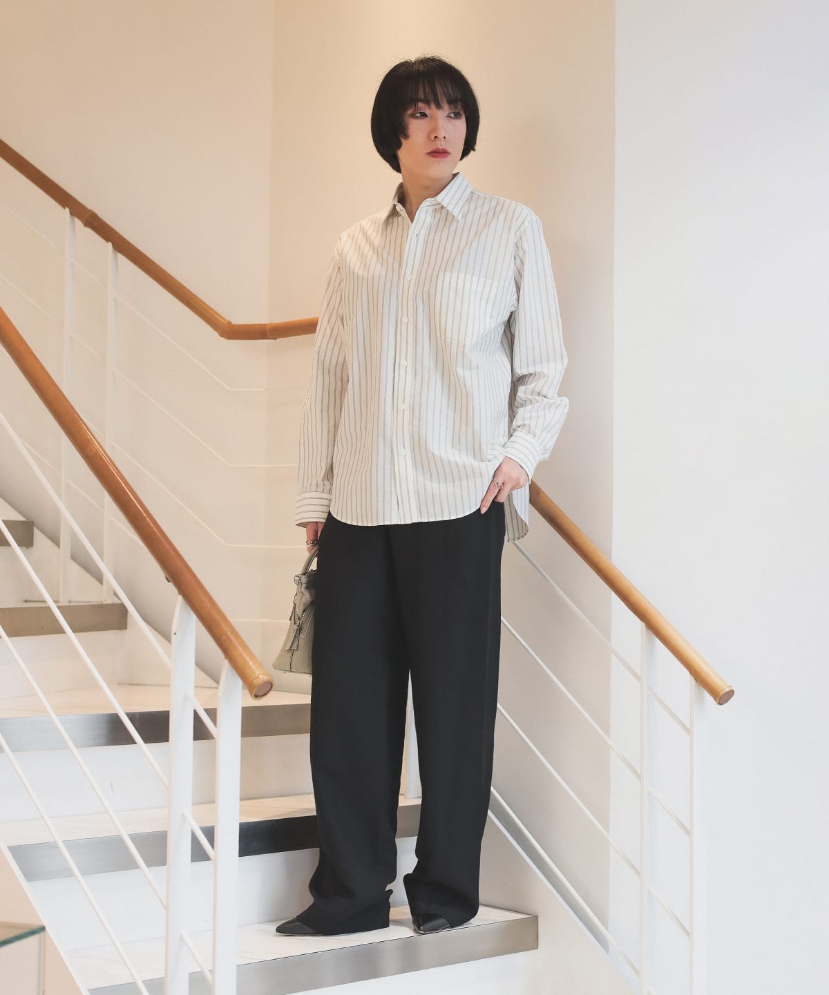 専用【美品】Ernie Palo ストライプシャツ Ernie Palo（アーニー パロ）の「Ernie Palo:〈洗濯機可能