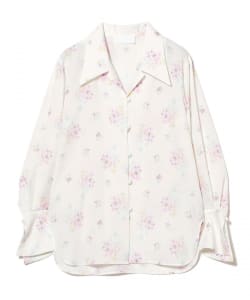 Mame Kurogouchi / フラワーモチーフ プリント シャツ