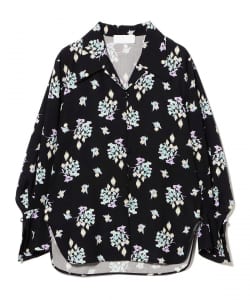 Mame Kurogouchi / フラワーモチーフ プリント シャツ