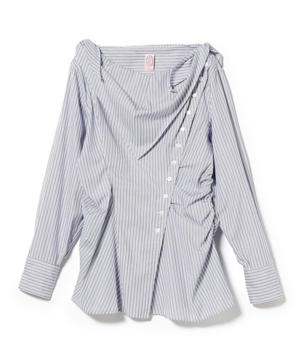 FETICO / Striped Scarf Shirt