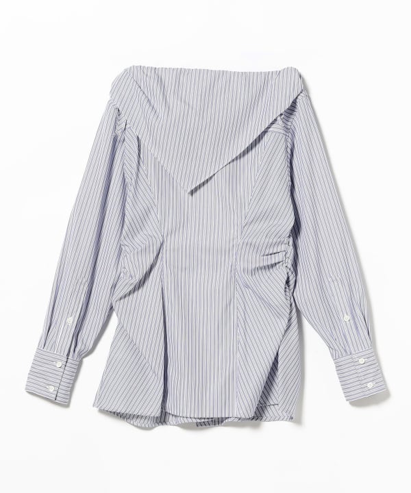 FETICO / Striped Scarf Shirt
