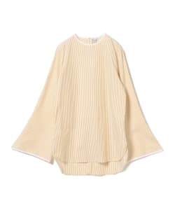 MARIE MAROT / バックボタン ストライプブラウス◎