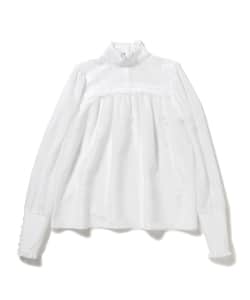FLOW THE LABEL / レースハイネック シースルーブラウス