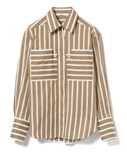 COATE / ストライプ ダブルポケット シャツ