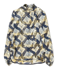 Mame Kurogouchi / プリント ボウタイ ブラウス