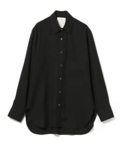 Text / バックプリーツ シャツ