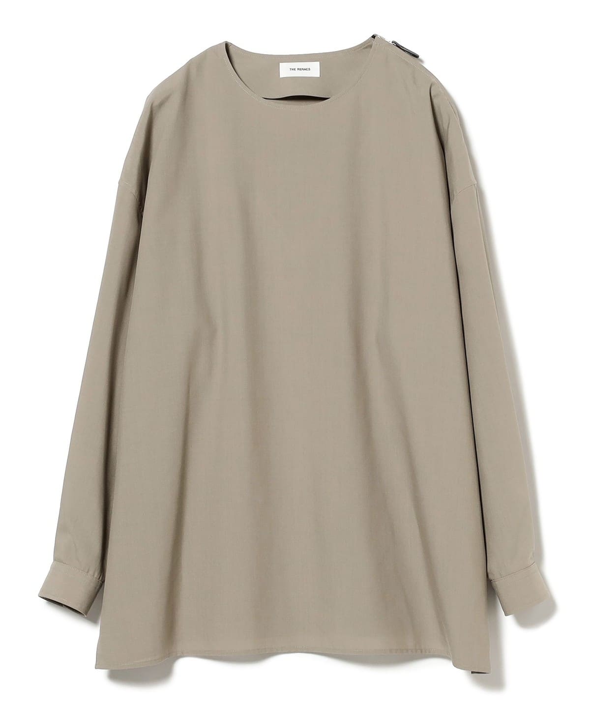 THE RERACS ザ・リラクス / ジップ プルオーバー シャツ シャツ・ブラウス WOMEN GREIGE 38 THE RERACS ザ・リラクス / ジップ プルオーバー シャツ シャツ・ブラウス WOMEN GREIGE 38