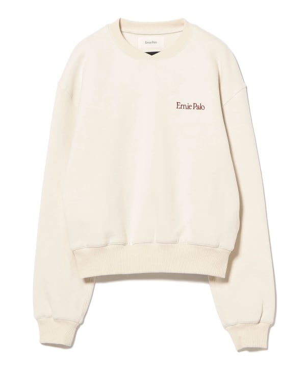 Ernie palo アーニーパロ　スウェット　オートミール　刺繍 International Gallery BEAMS（インターナショナルギャラリー ビームス